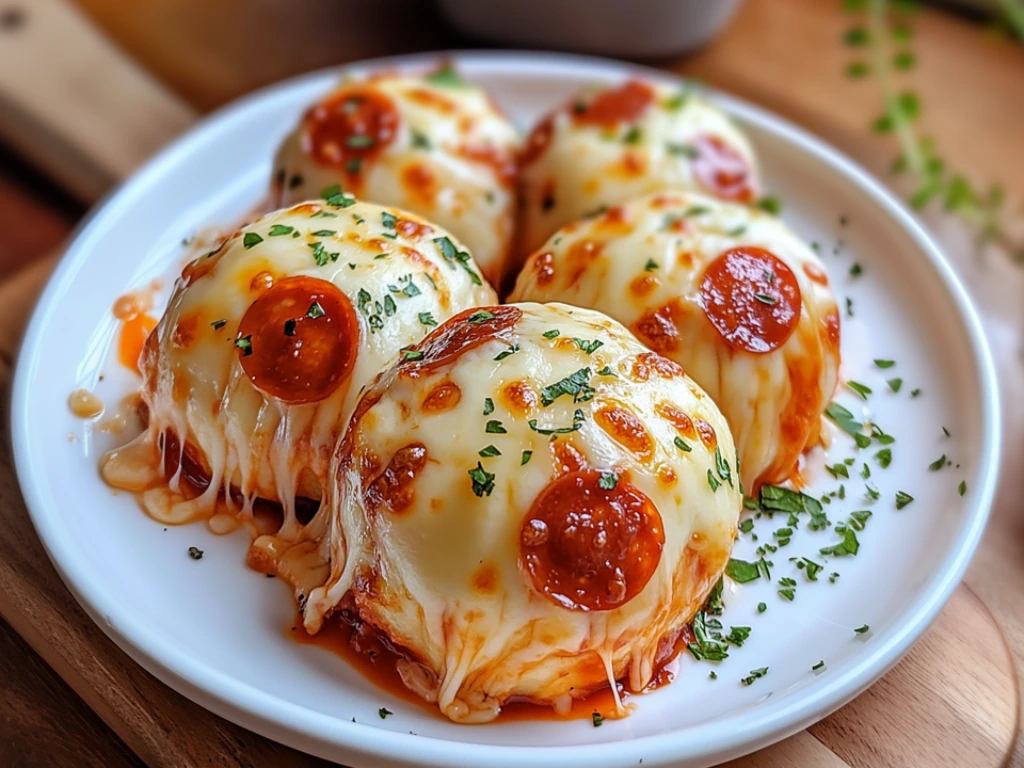 Cheesy papperoni Pizza Bombs