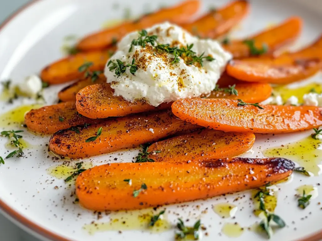 Spiced Carrots with Whipped Feta