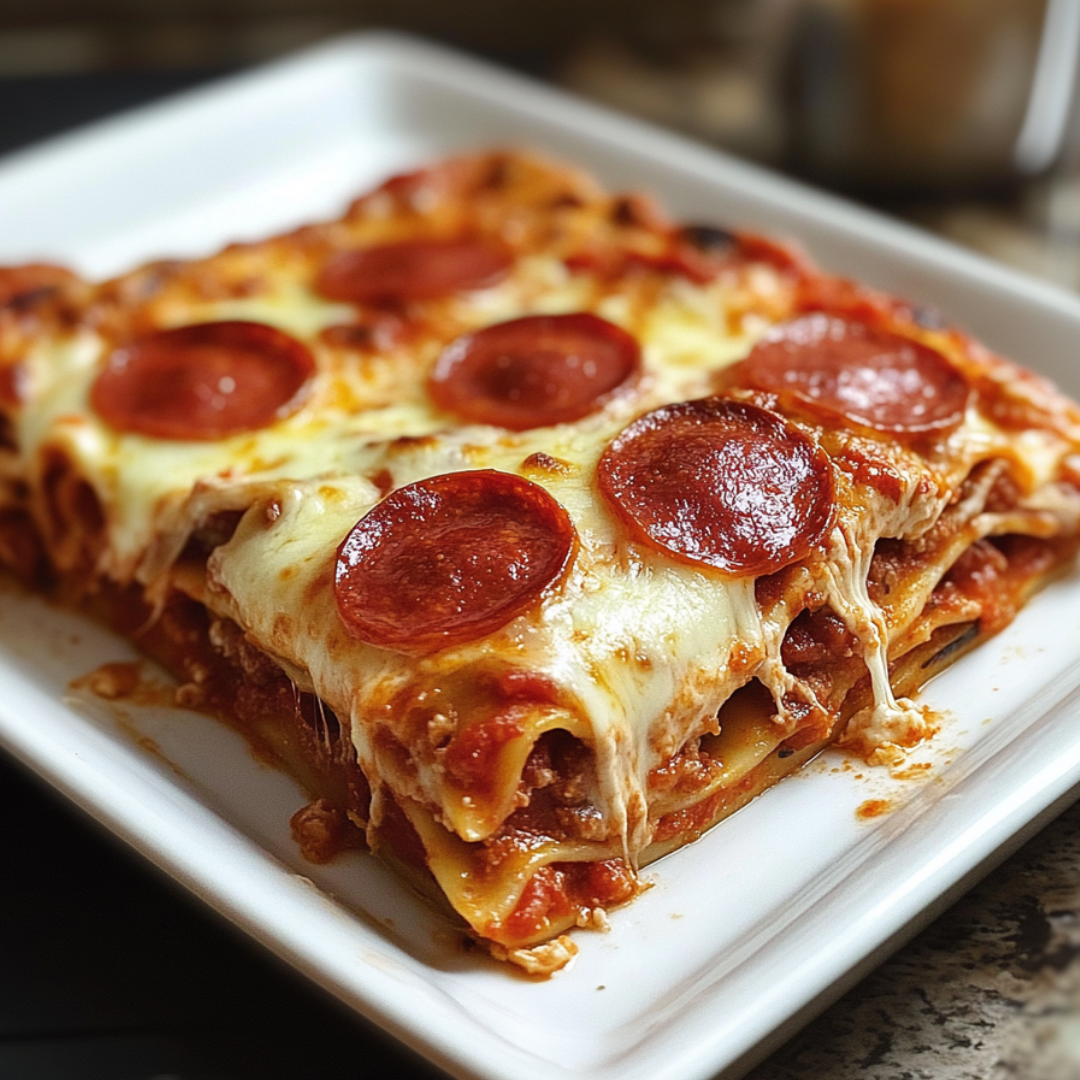 Pepperoni Pizza Lasagna