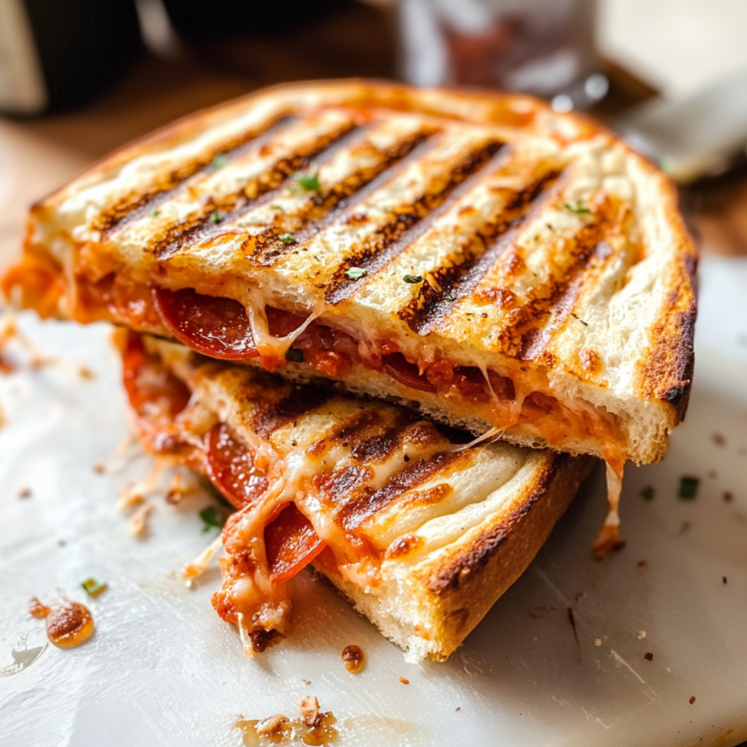 Ooey-Gooey Pepperoni Pizza Panini
