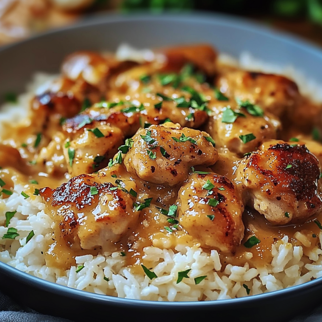 Smothered Chicken and Rice