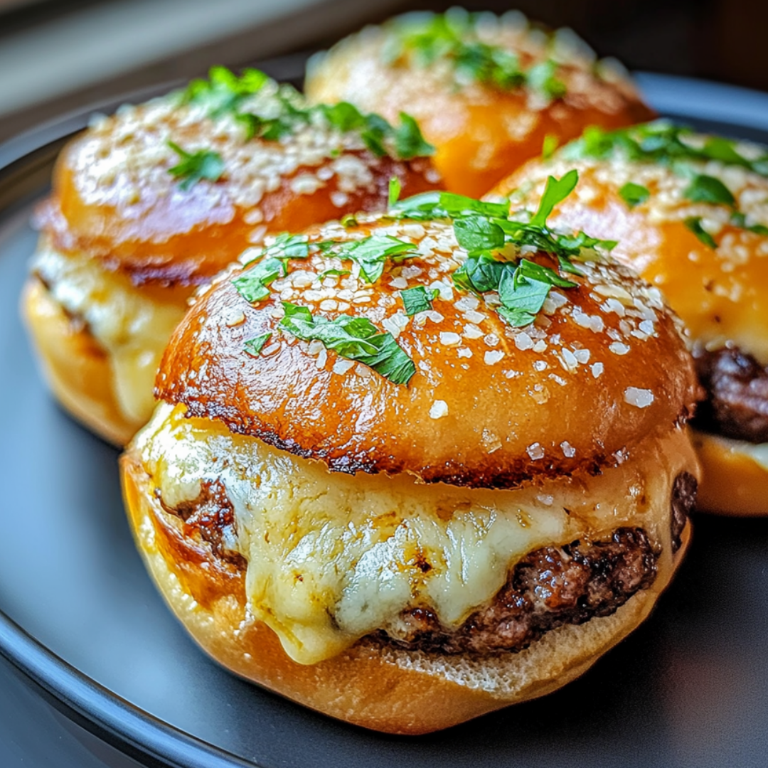 Garlic Parmesan Cheeseburger Bombs