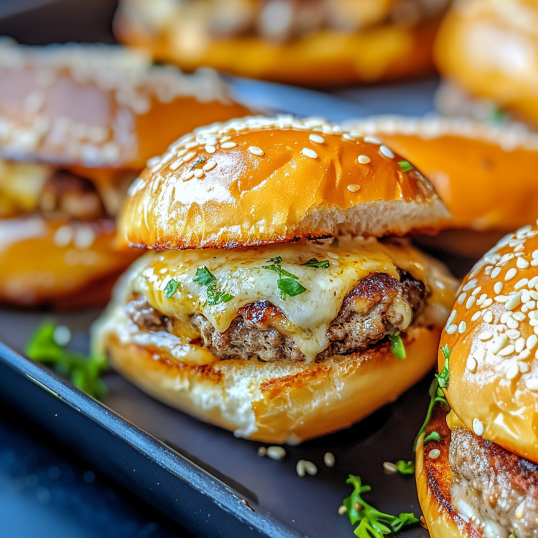 Garlic Parmesan Cheeseburger Bombs