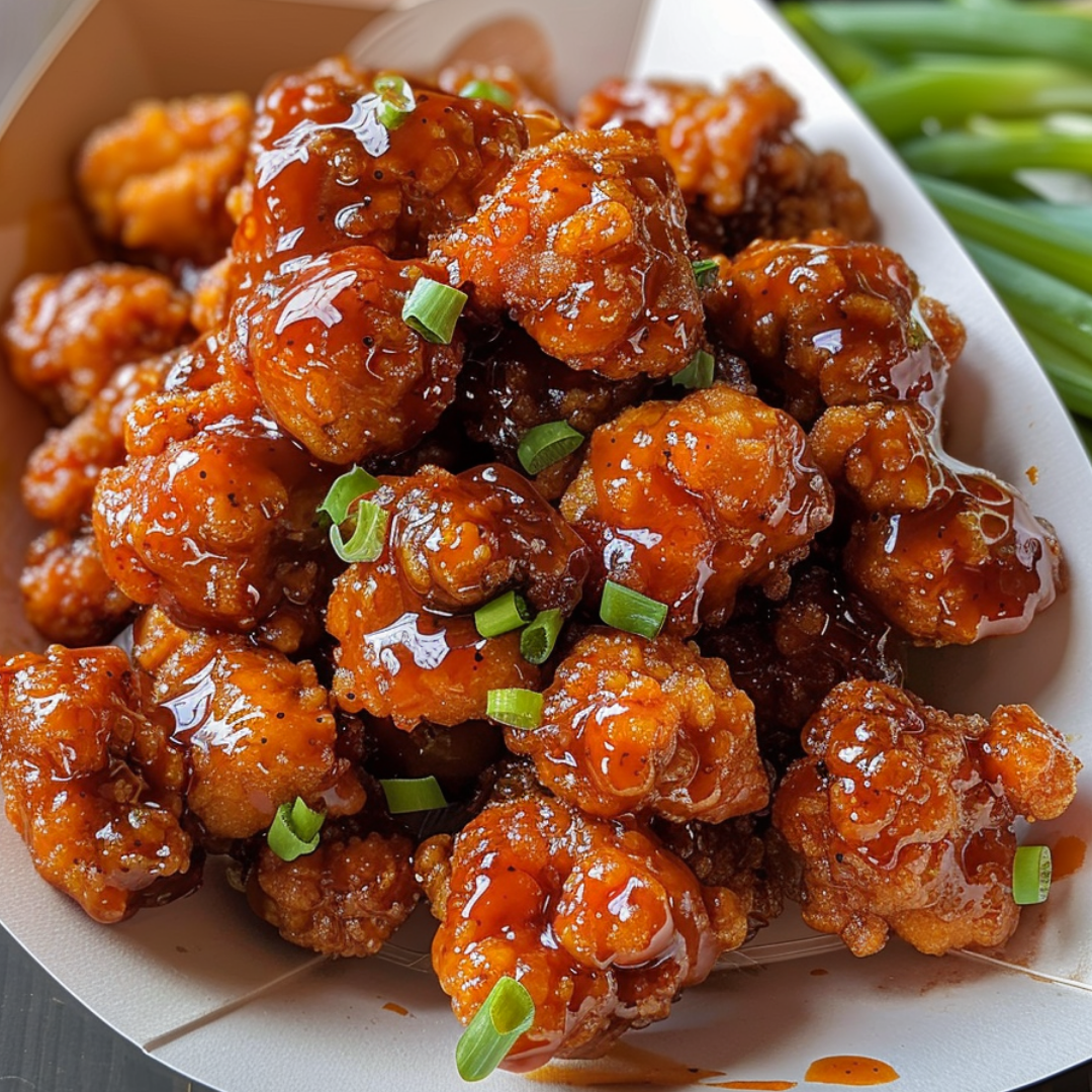 Honey bbq popcorn chicken