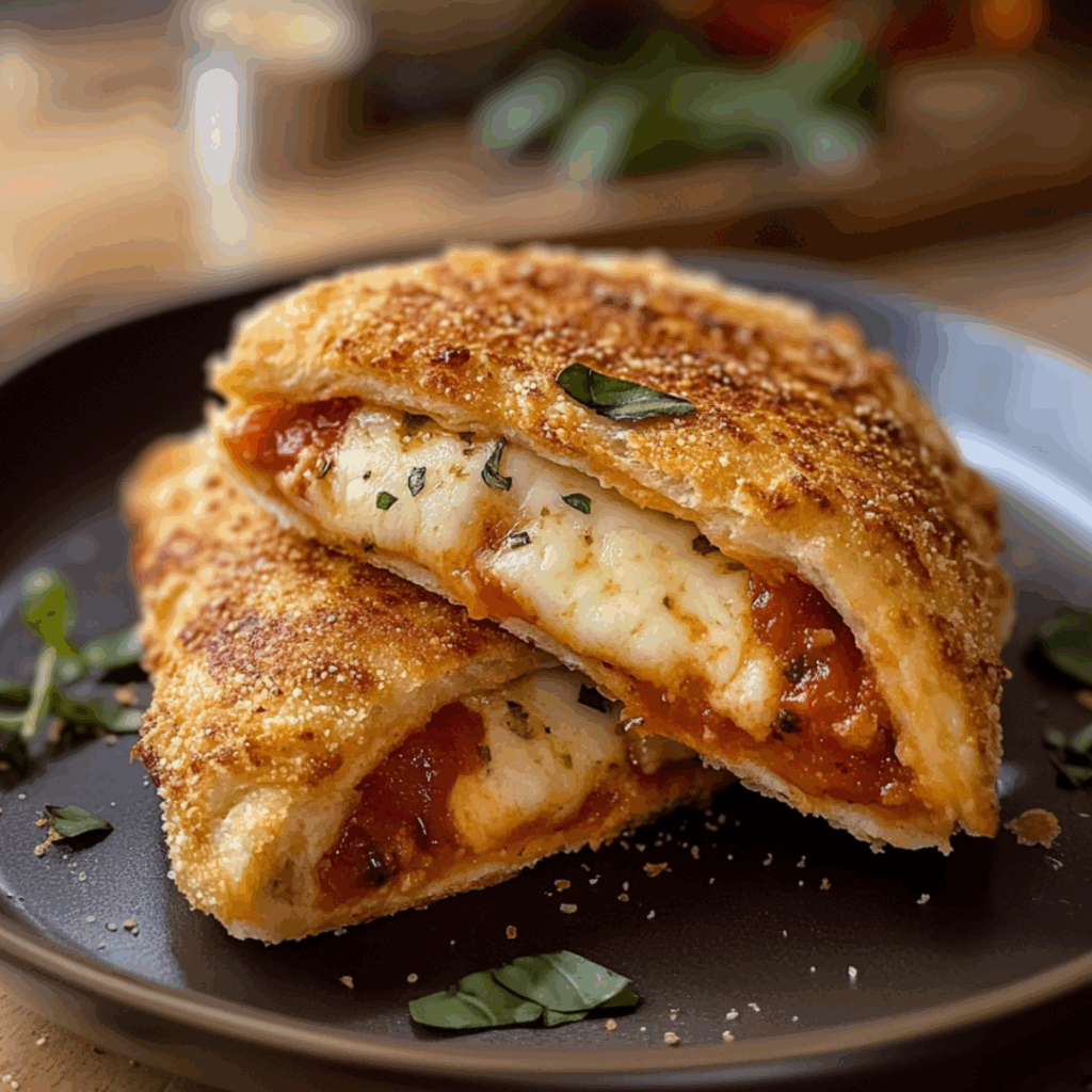 Chicken Parm Hot Pockets Made Extra Cheesy - flavorfitkitchen.com