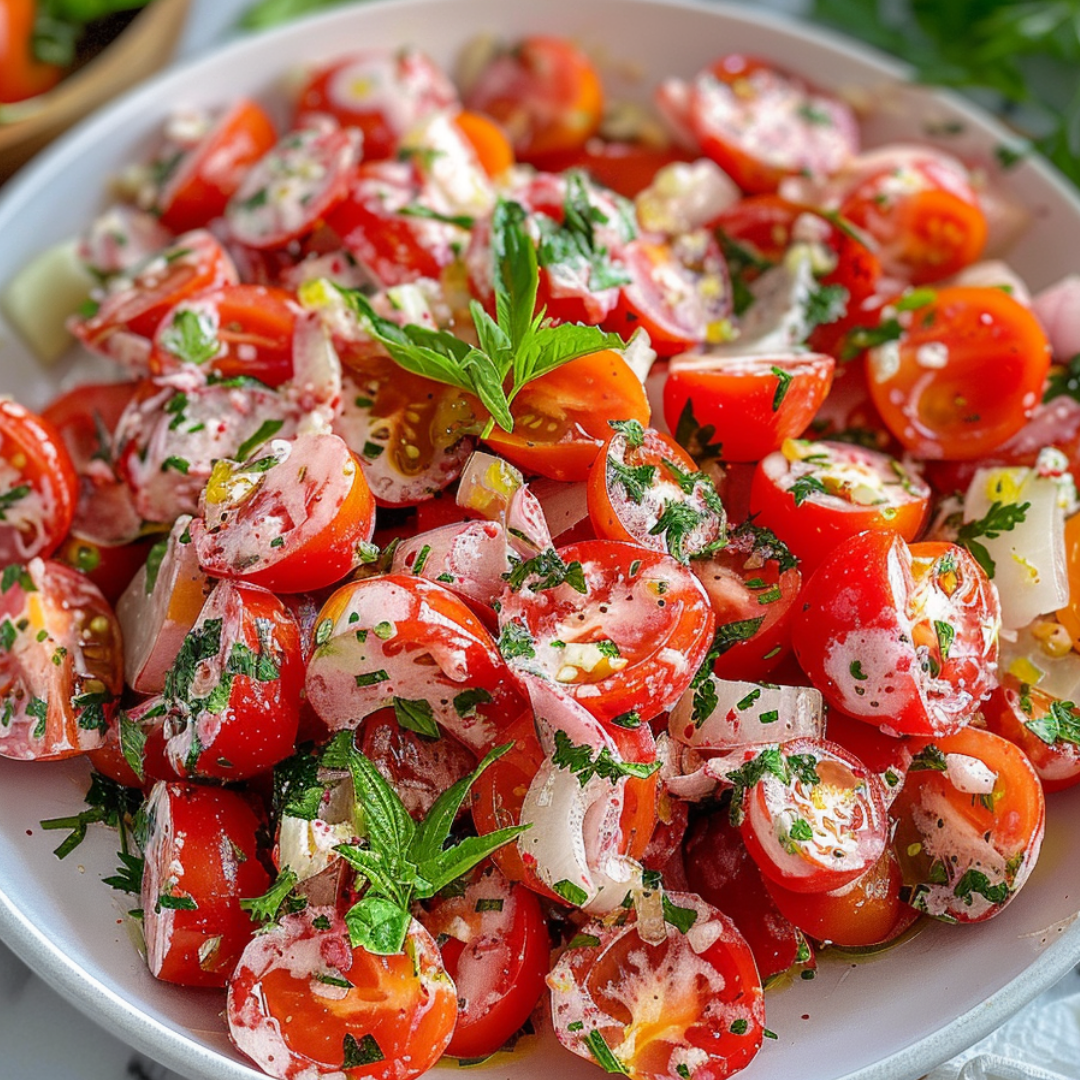 Tomato Garlic Salad