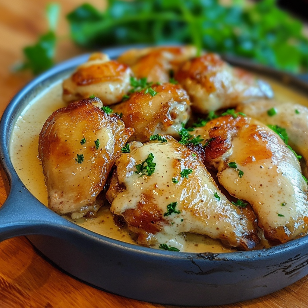 Creamy Alfredo Chicken Wings
