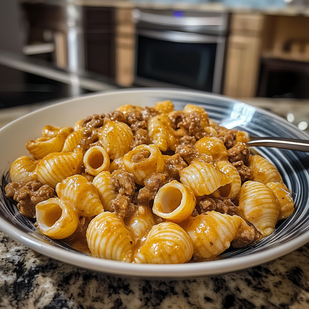 Creamy Beef and Shells