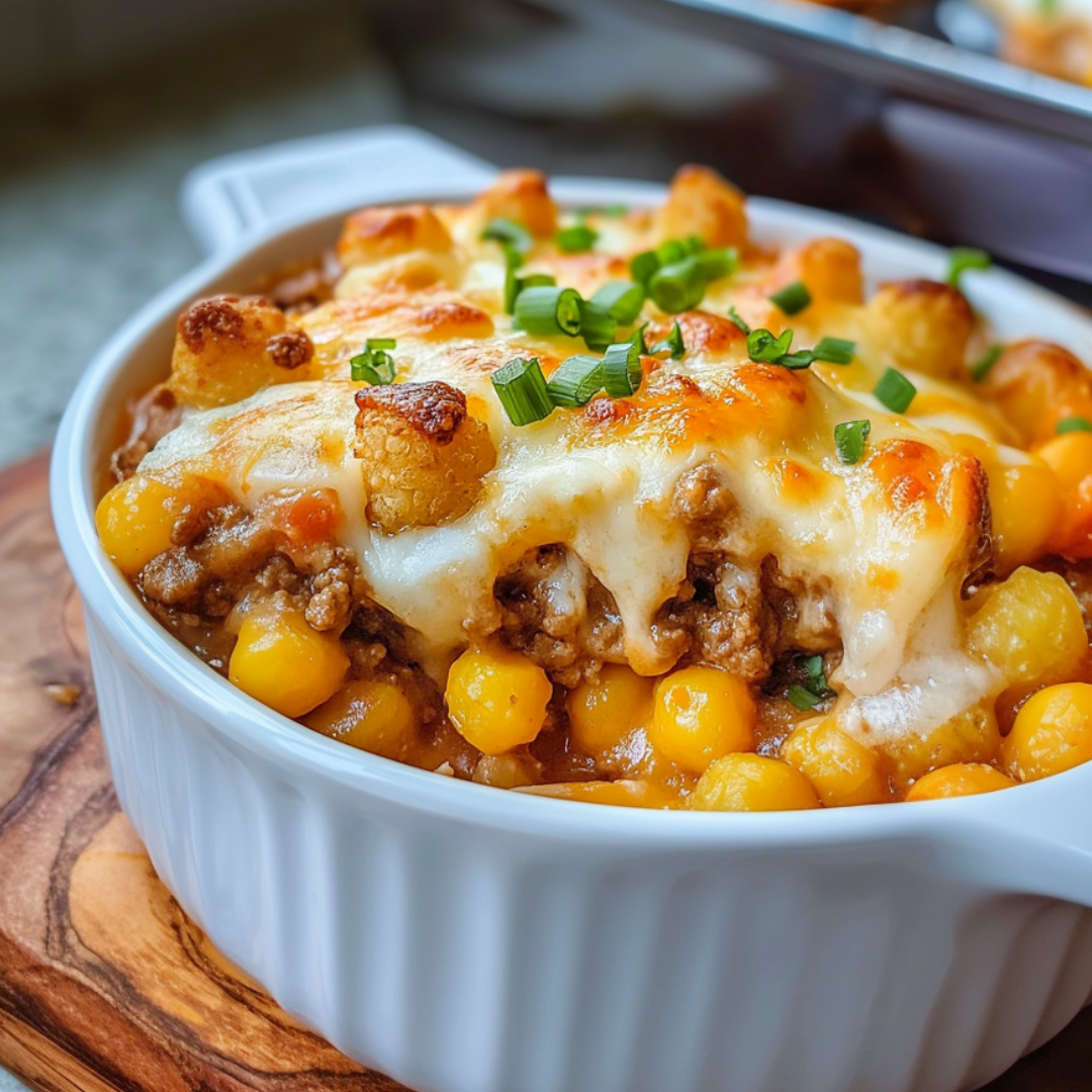 Shepherds Pie Tater Tot Casserole