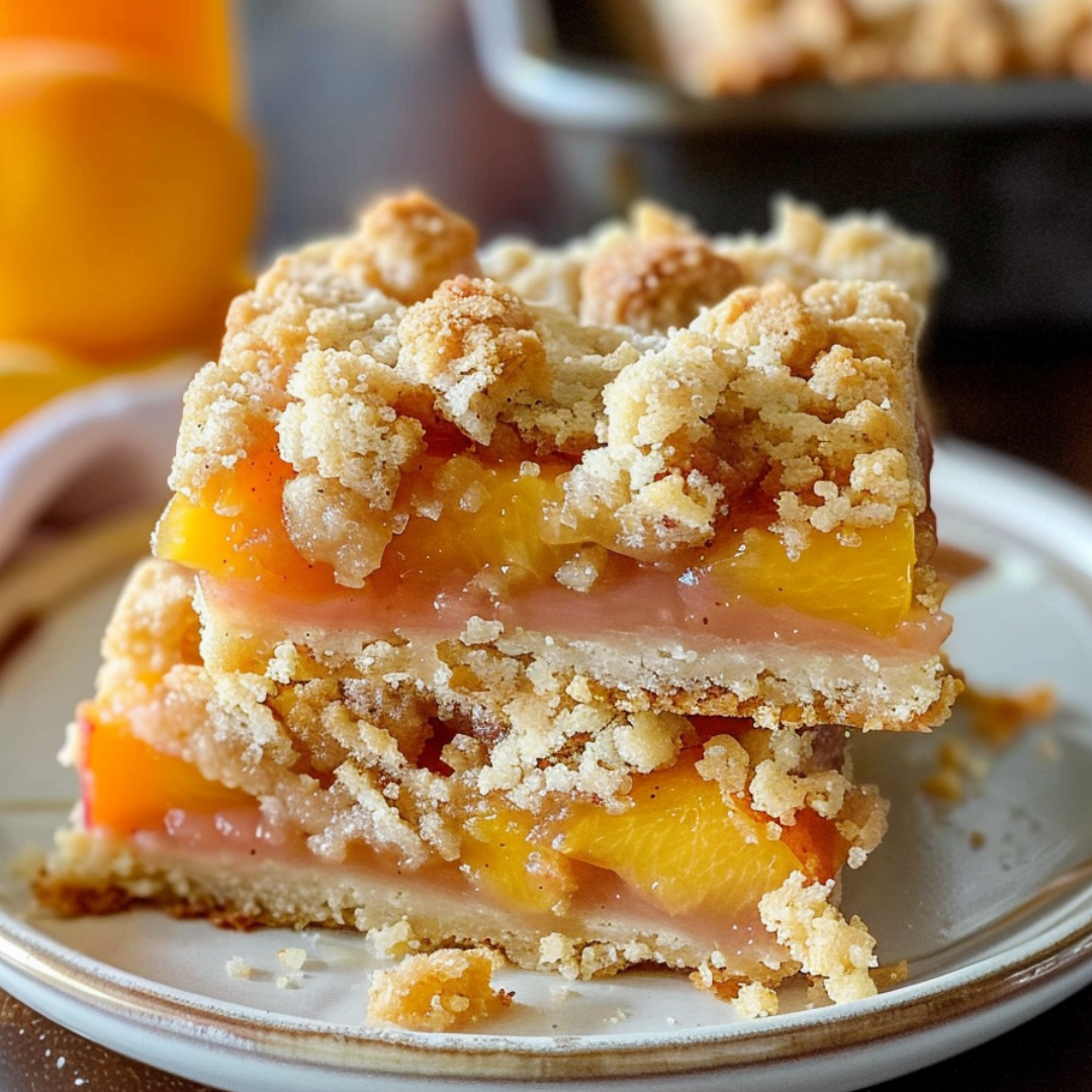 Peach Crumb Bars