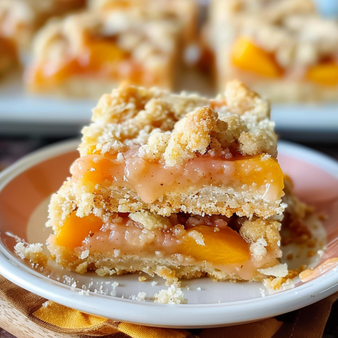 Peach Crumb Bars