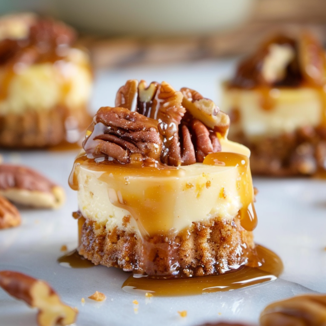 Mini Pecan Cheesecake Bites