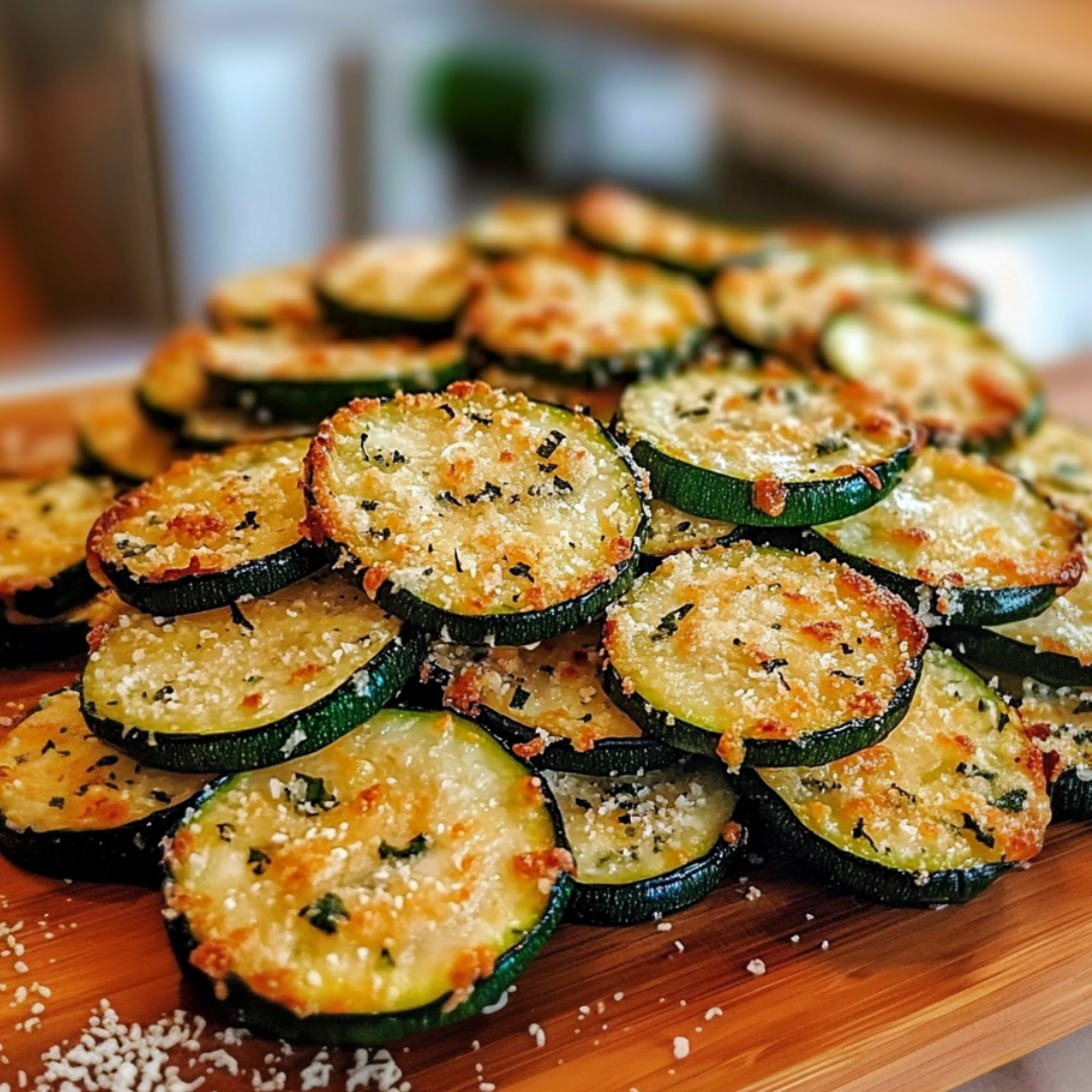 Crispy Parmesan Zucchini Rounds