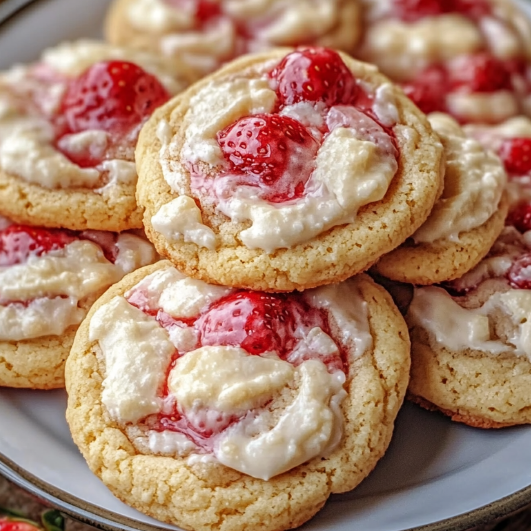 Strawberry Cheesecake Cookies