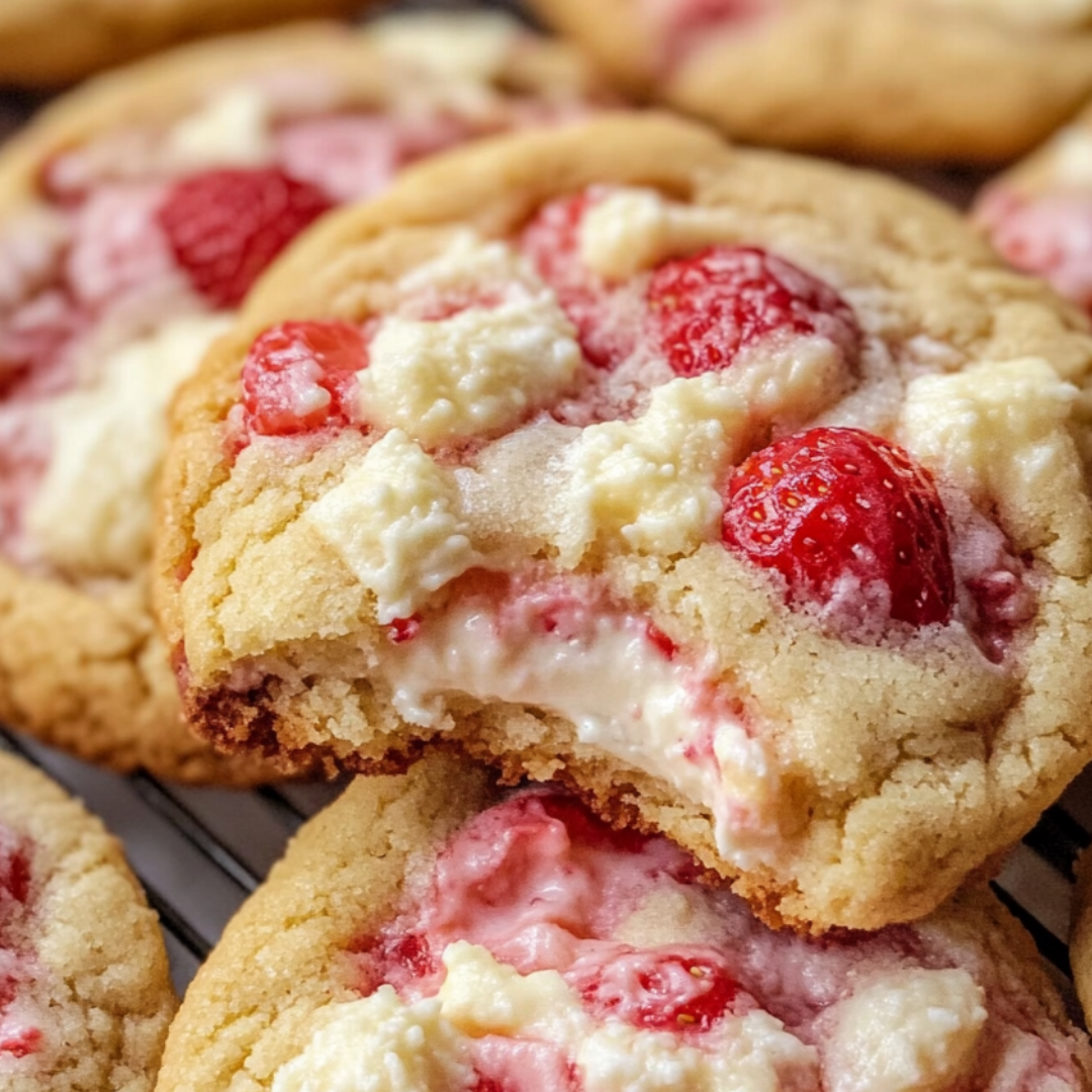 Strawberry Cheesecake Cookies