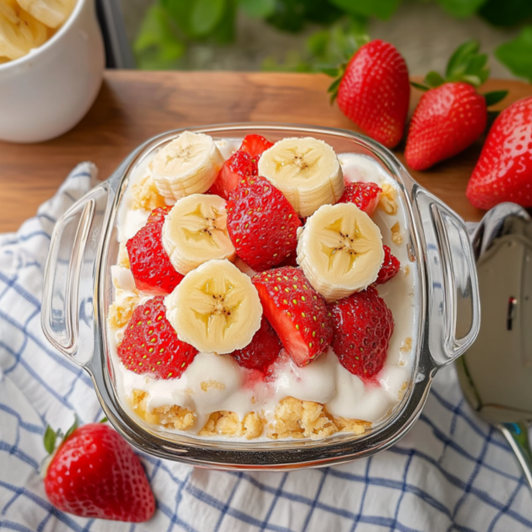 Strawberry Banana Pudding Dessert