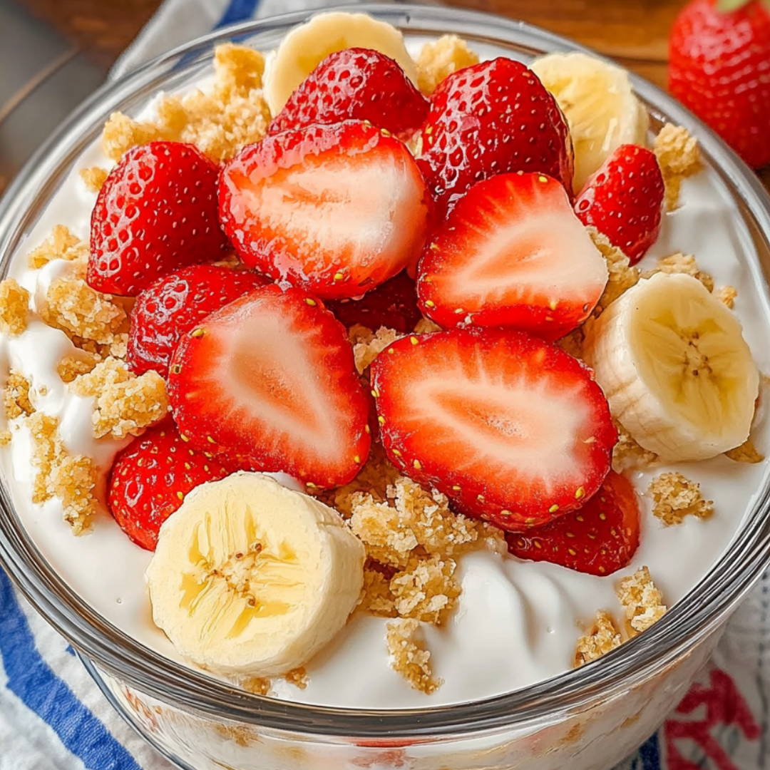 Strawberry Banana Pudding Dessert