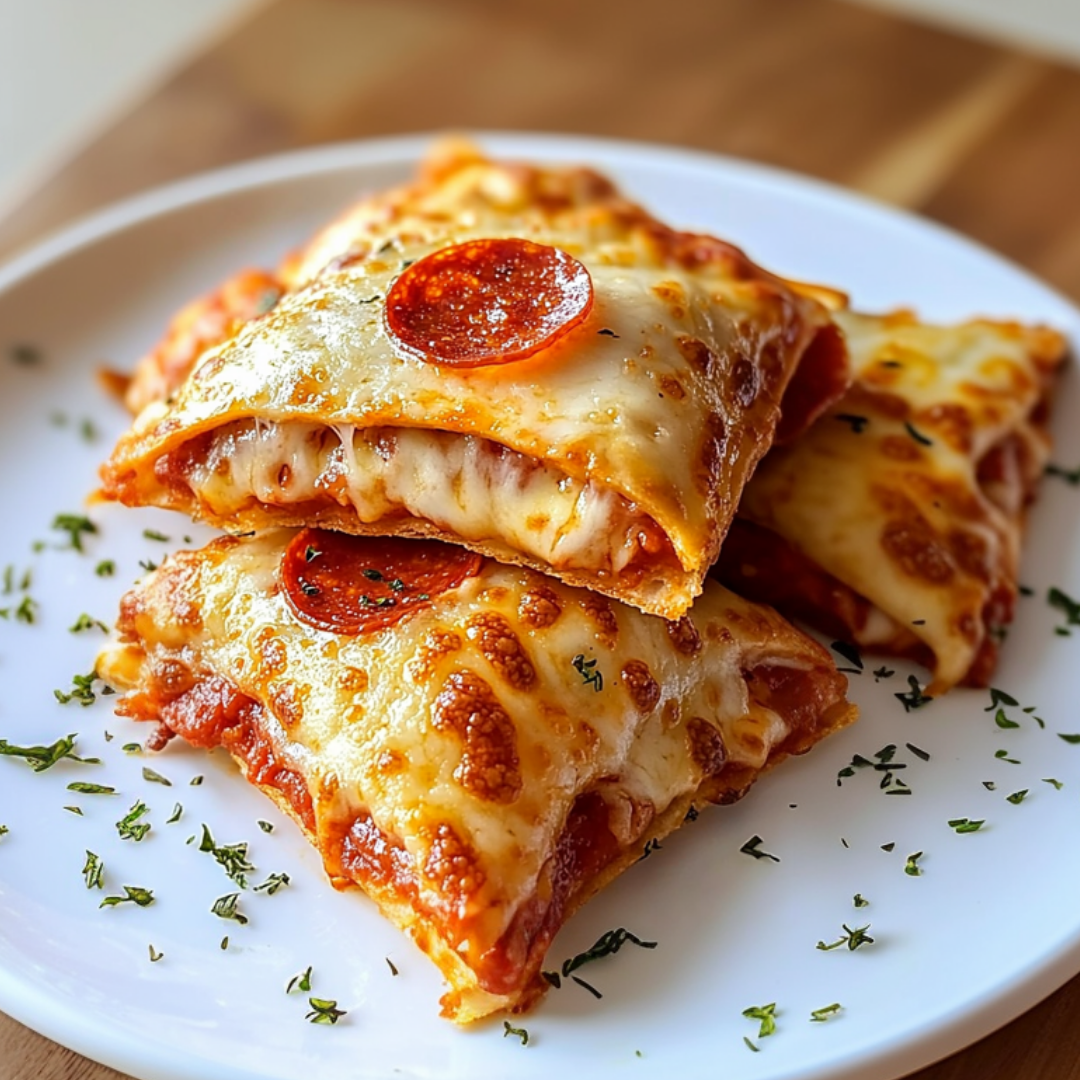 Air Fryer Pepperoni Pizza Pocket