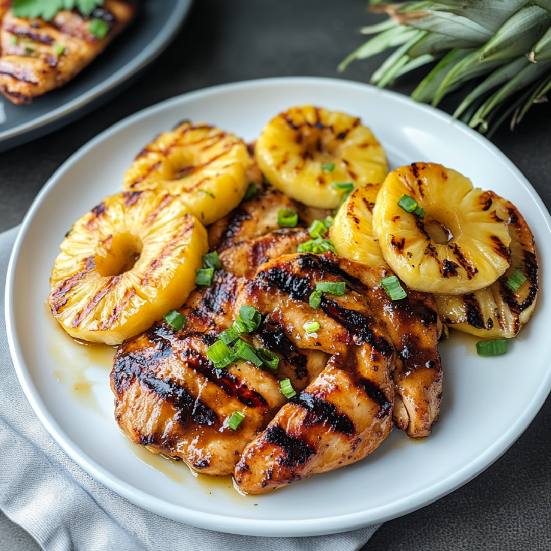 Grilled Chicken and Pineapple