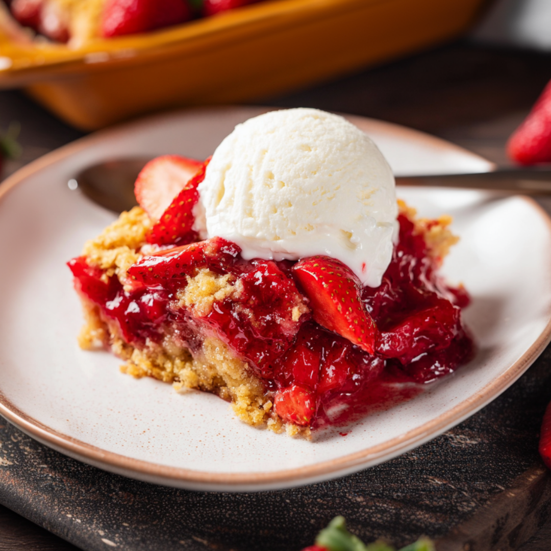 Strawberry Dump Cake