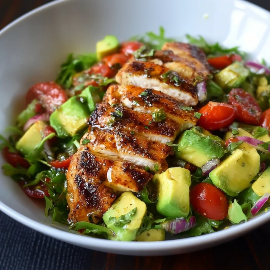 Grilled Chicken Avocado Salad