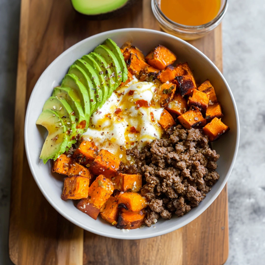 Honey Ground Beef Bowl