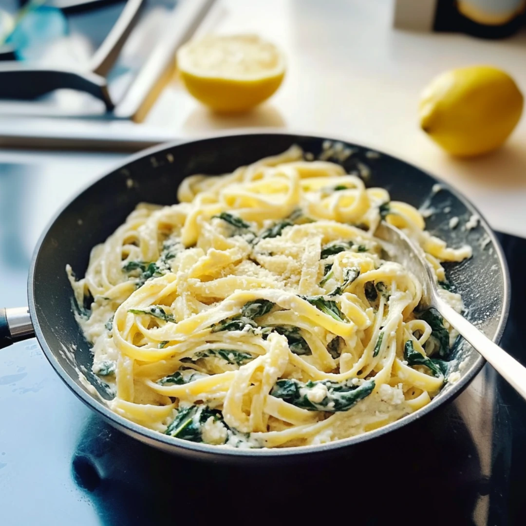 Lemon Ricotta Spinach Pasta