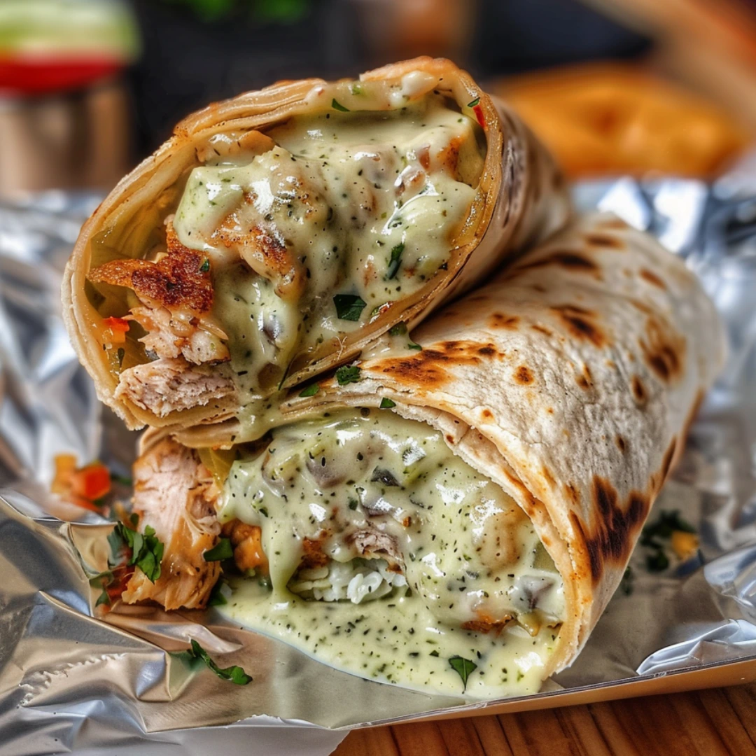 Chicken Green Chile Burrito