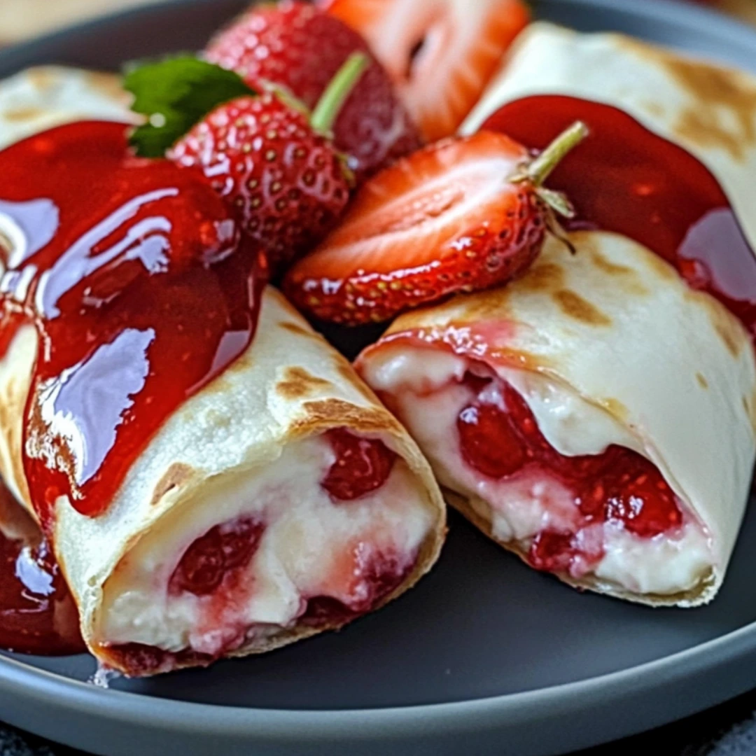 Strawberry Cheesecake Chimichangas