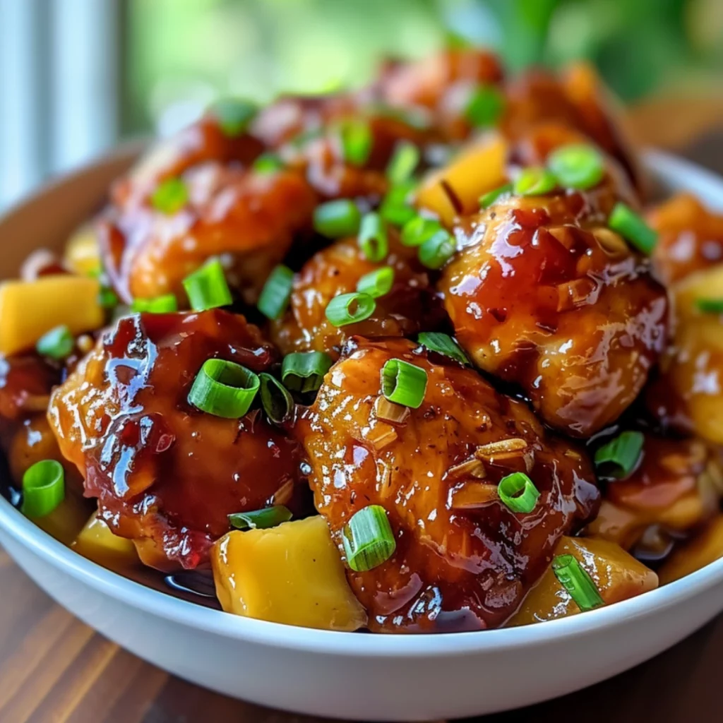 Hawaiian Crockpot Chicken