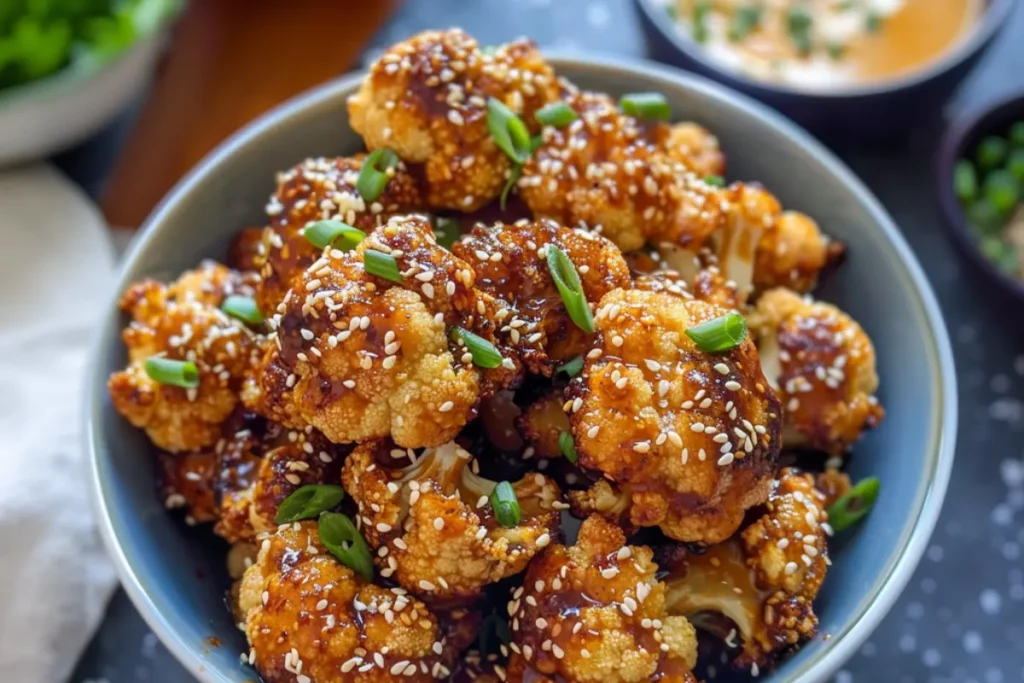 Crispy Sesame Cauliflower Bites
