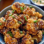 Crispy Sesame Cauliflower Bites